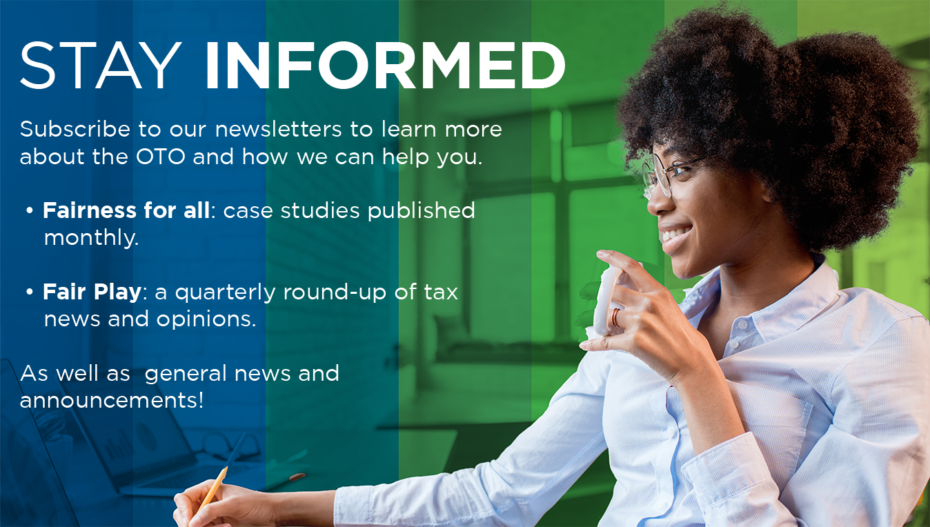 Publications Banner | Office of the Tax Ombad